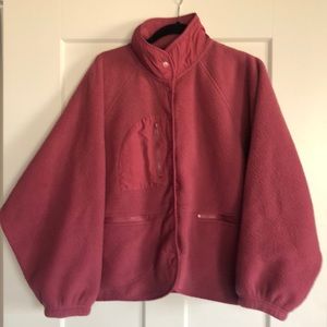 Forever 21 fleece jacket (berry colored)